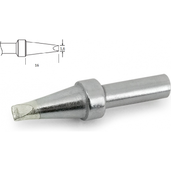Паяльное жало XYTRONIC серии 200 клиновидное прямое 1.6 мм 200-1,6D
