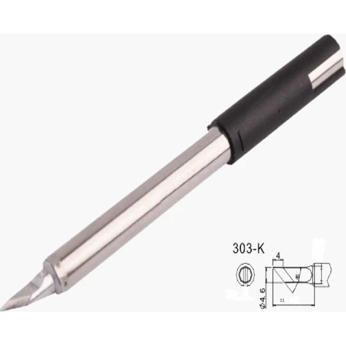 Жало паяльное XYTRONIC 303 косой нож 4.6 мм 303-K