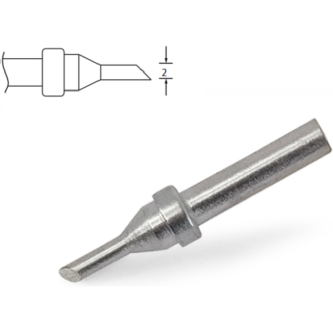 Паяльное жало XYTRONIC серии цилиндрическое со скосом 2 мм 44-413074
