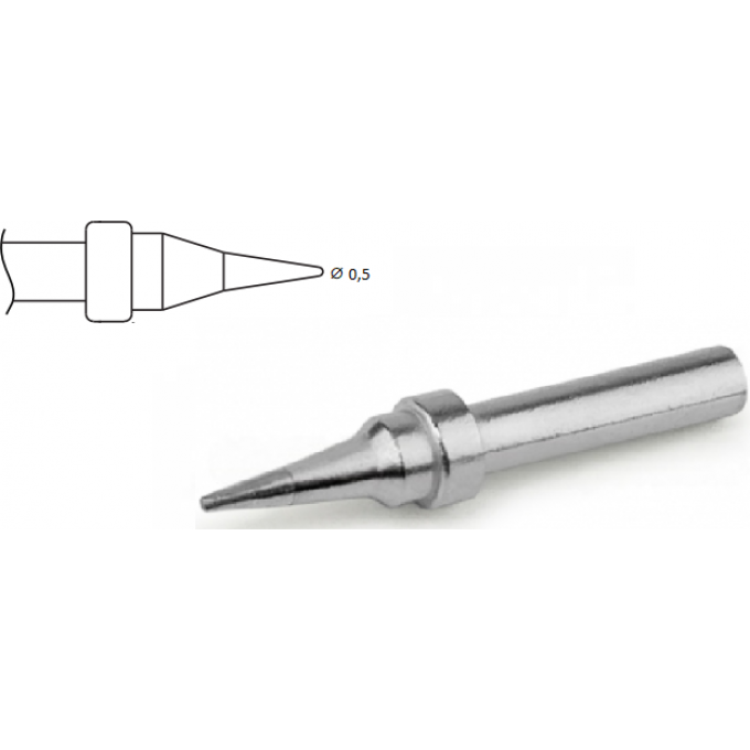 Жало паяльное коническое прямое XYTRONIC диаметр 0.5 мм 44-413081