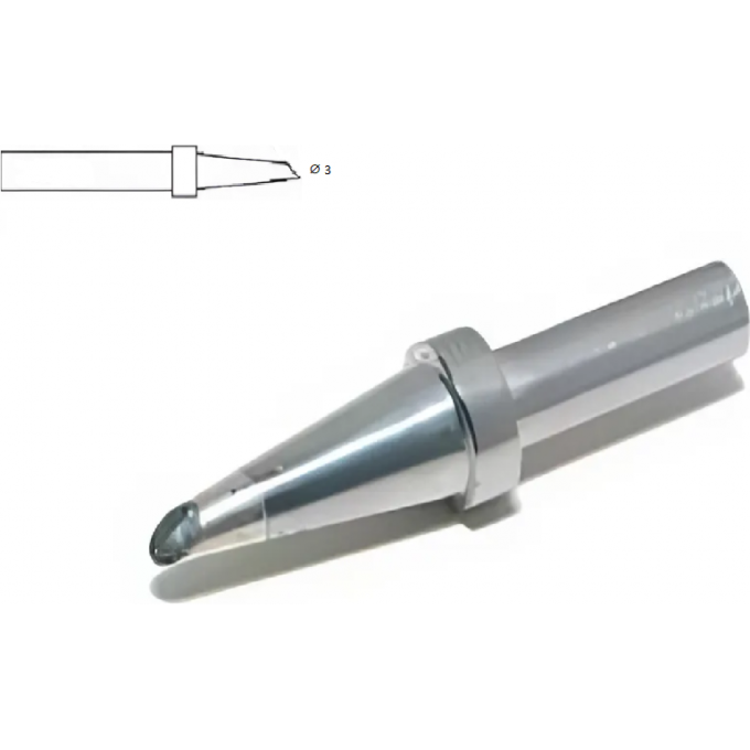 Жало паяльное коническое со скосом XYTRONIC диаметр 3 мм 44-413092-(500-3C)