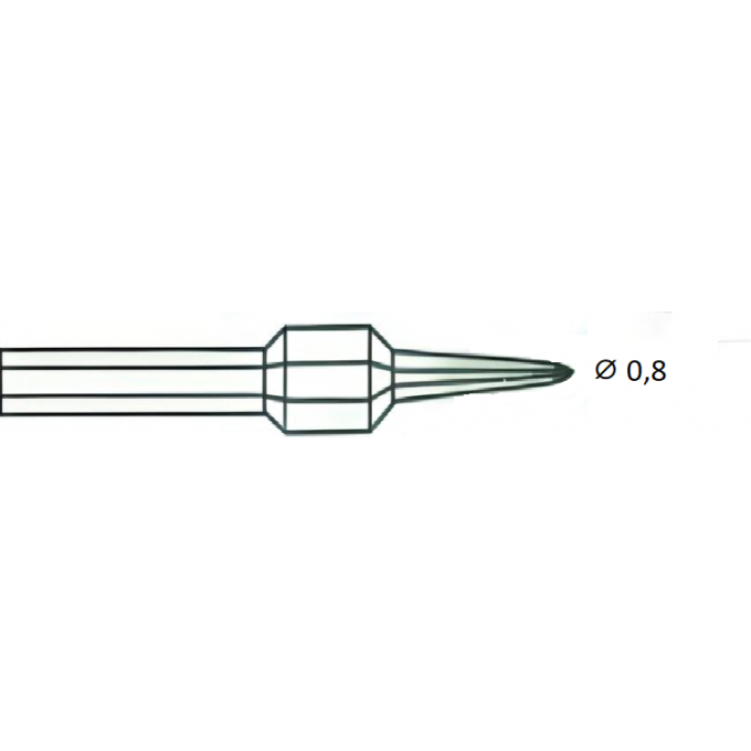 Паяльное жало коническое прямое XYTRONIC диаметр 0.8 мм 44-413203(*859)