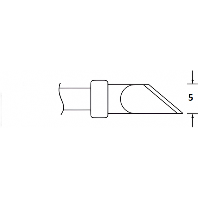 Жало паяльное XYTRONIC серии косой нож 5 мм 44-415430/JP-(XY-430-JP)